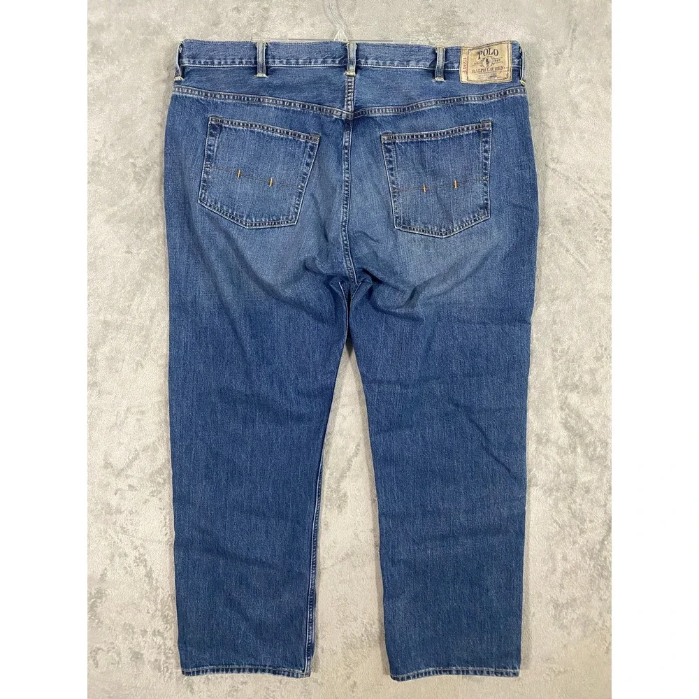 Polo Ralph Lauren Jeans 44x32 Blue Classic Fit 867 Straight Leg Denim Timeless